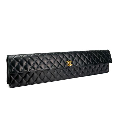 chanel elongated clutch bag|Chanel clutch evening bag.